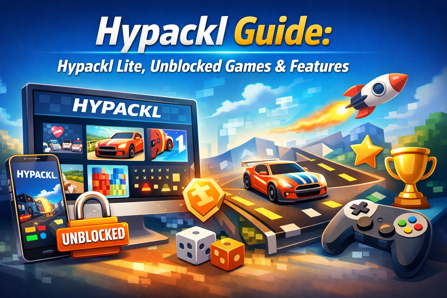 Hypackl lightweight browser gaming platform interface